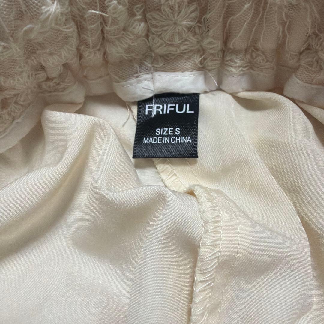 【新品】FRIFUL レース ワイドパンツ アイボリー S — image 2