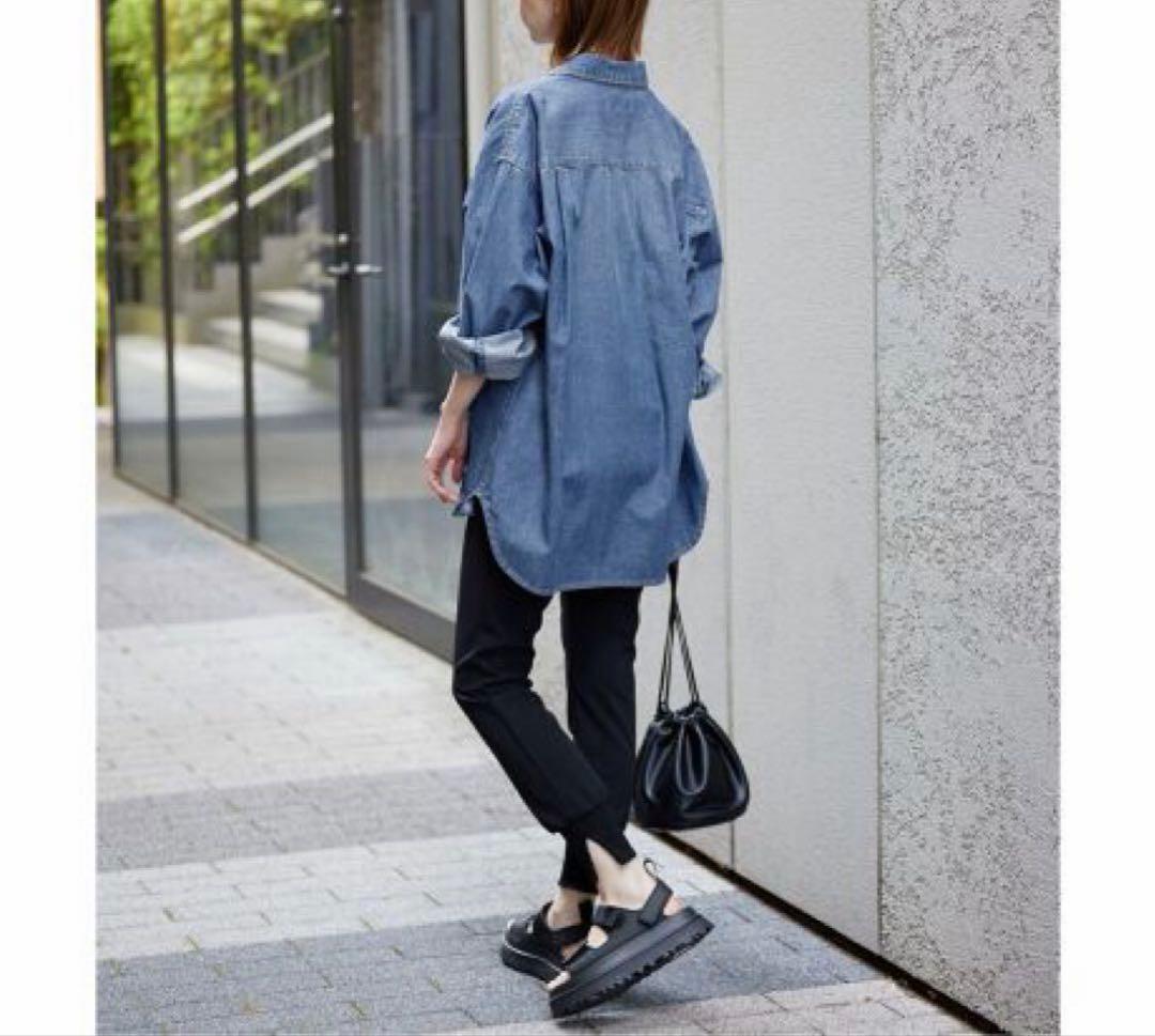 美品 IENA スローブイエナ Le Denim デニム シャツ ライトオンス — image 2