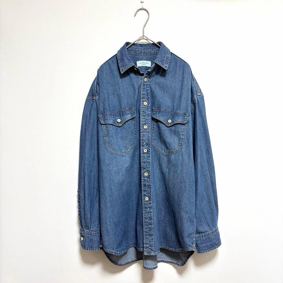 美品 IENA スローブイエナ Le Denim デニム シャツ ライトオンス — image 4