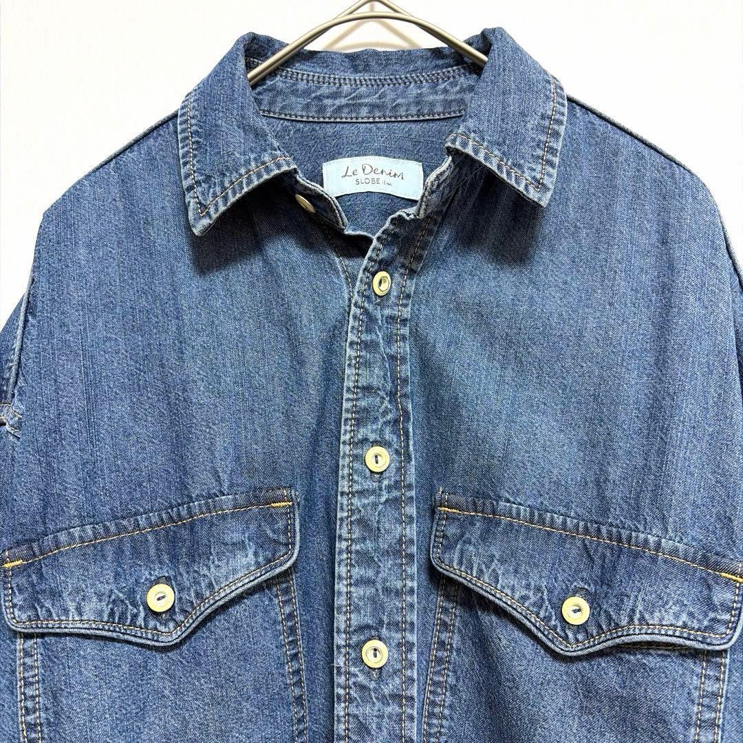美品 IENA スローブイエナ Le Denim デニム シャツ ライトオンス — image 5