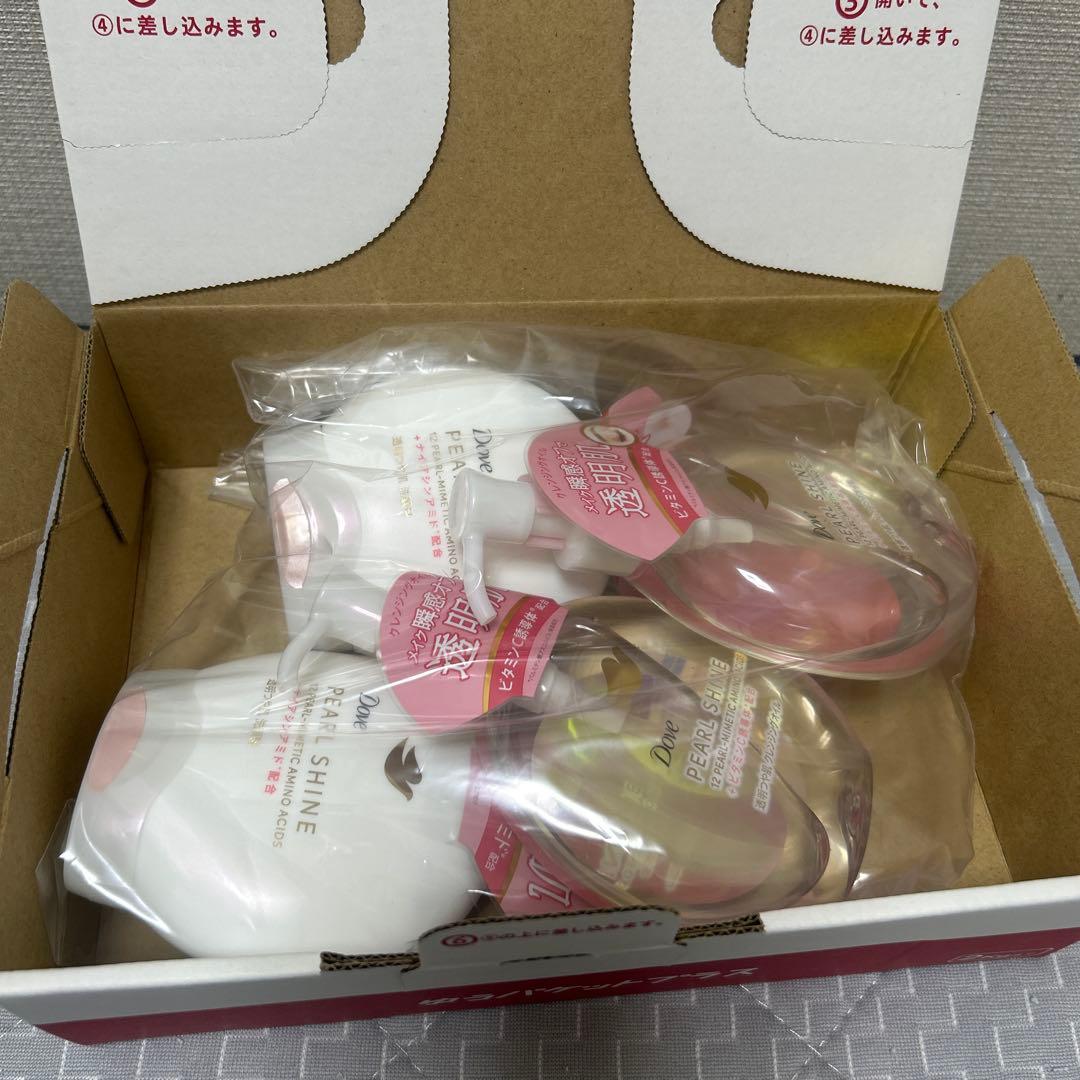 新品未使用　Dove ダヴ パールシャイン 洗顔料 クレンジングオイル 2セット — image 4
