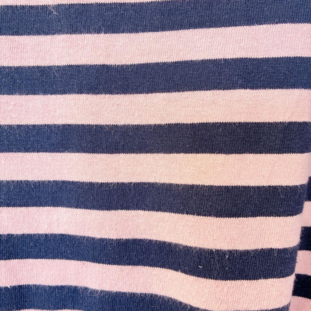 チャコ クローゼット　Tシャツ ボーダー　半袖　ピンク ネイビー　綿100% — image 3