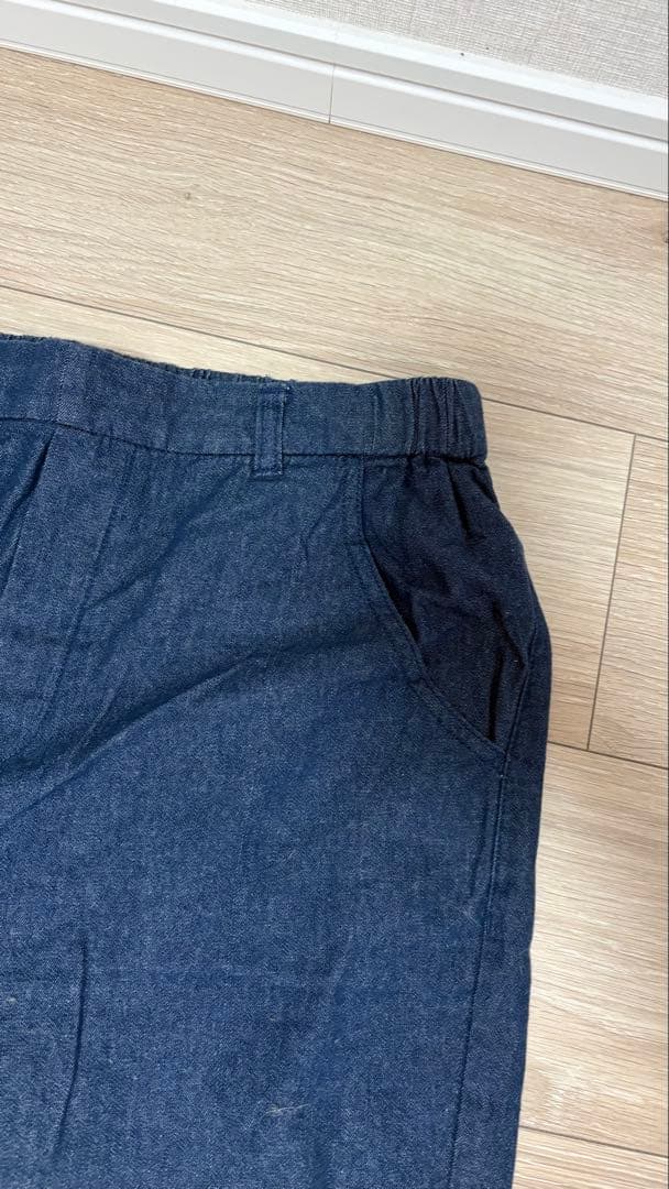 ダークブルー カジュアルパンツ ウエストゴム — image 3