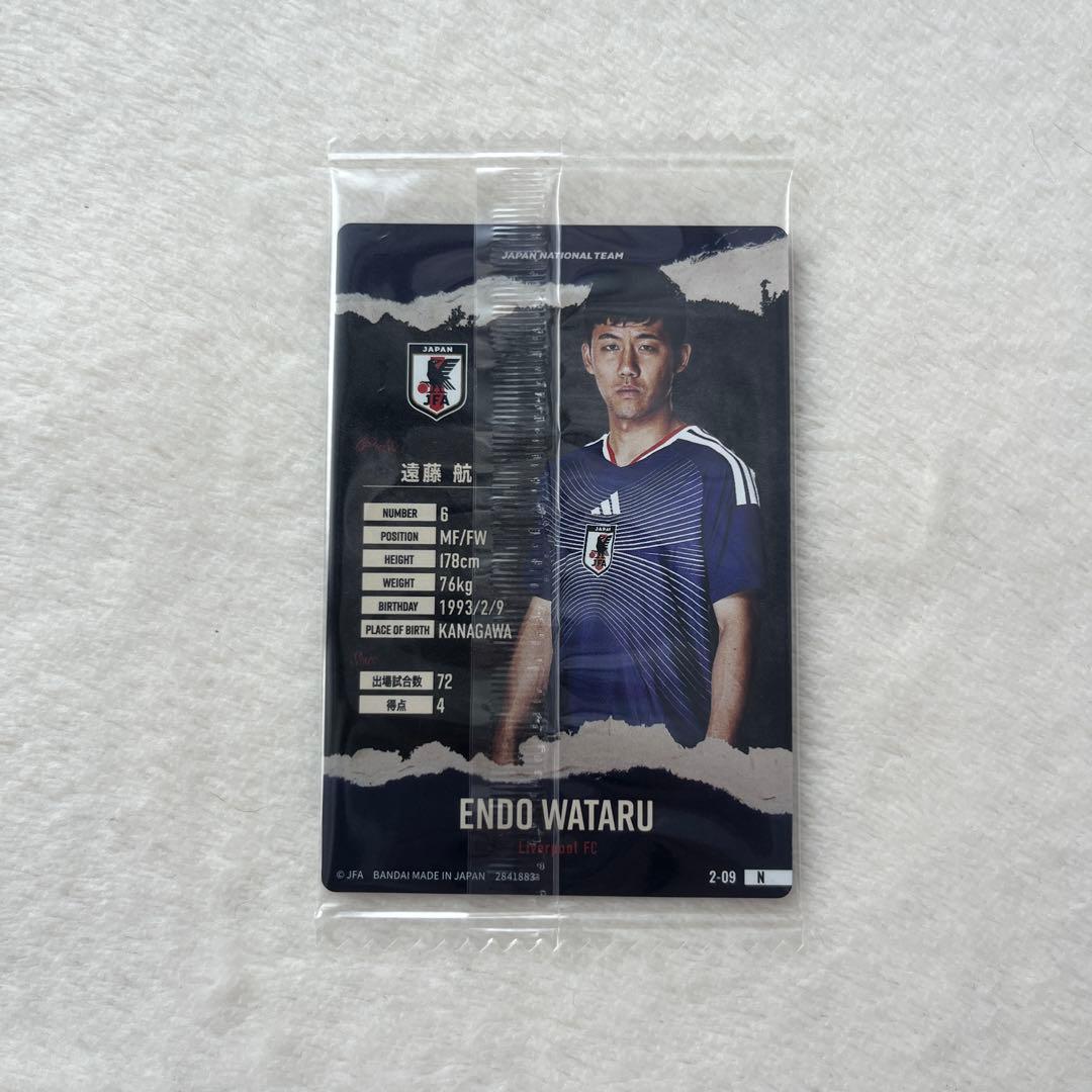 遠藤航 サッカー日本代表 2026 ウエハース ノーマルカード — image 2