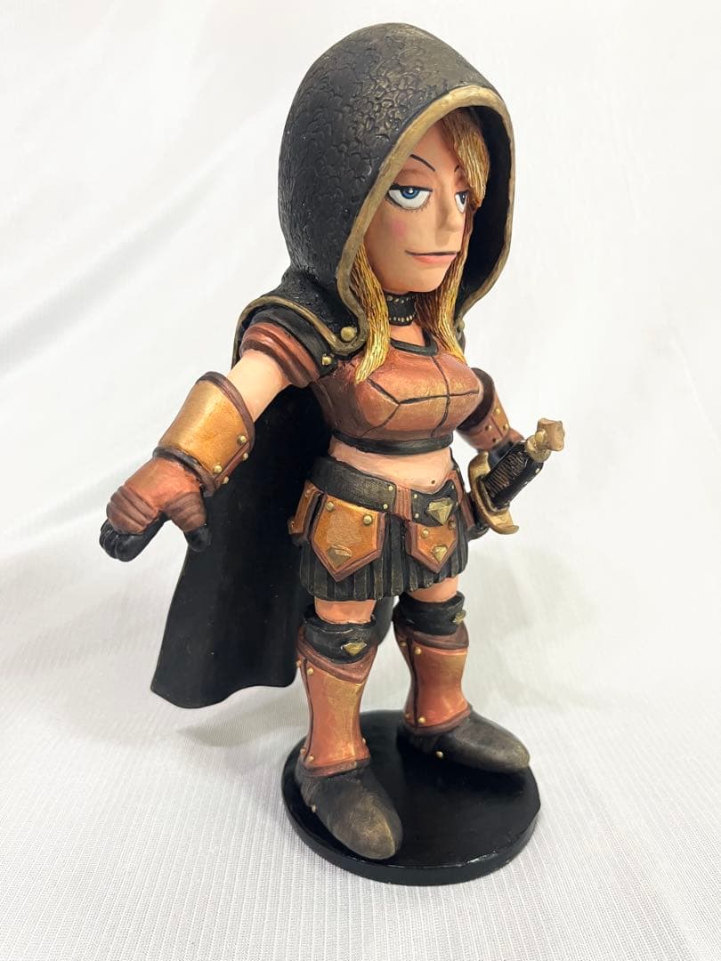 造形粘土作家 宮川アジュ 作品　置物 オブジェ フィギュア 中世の騎士 女性騎士 — image 2