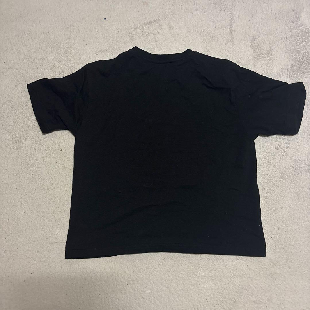 シンプル ブラック 半袖Tシャツ　短丈 — image 2