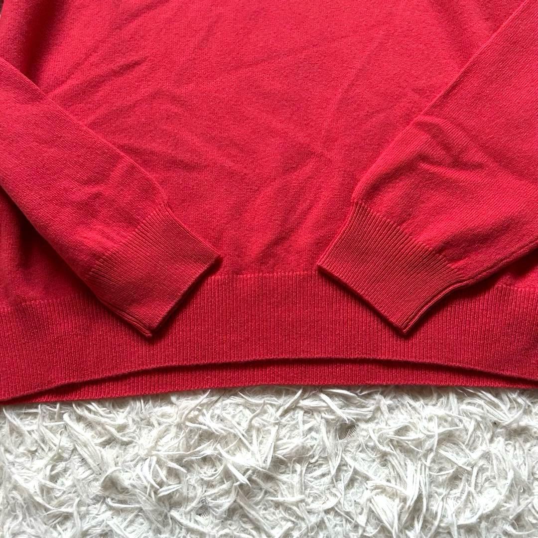 malo optimum ウール カシミヤ クルーネックニット L 赤 — image 4