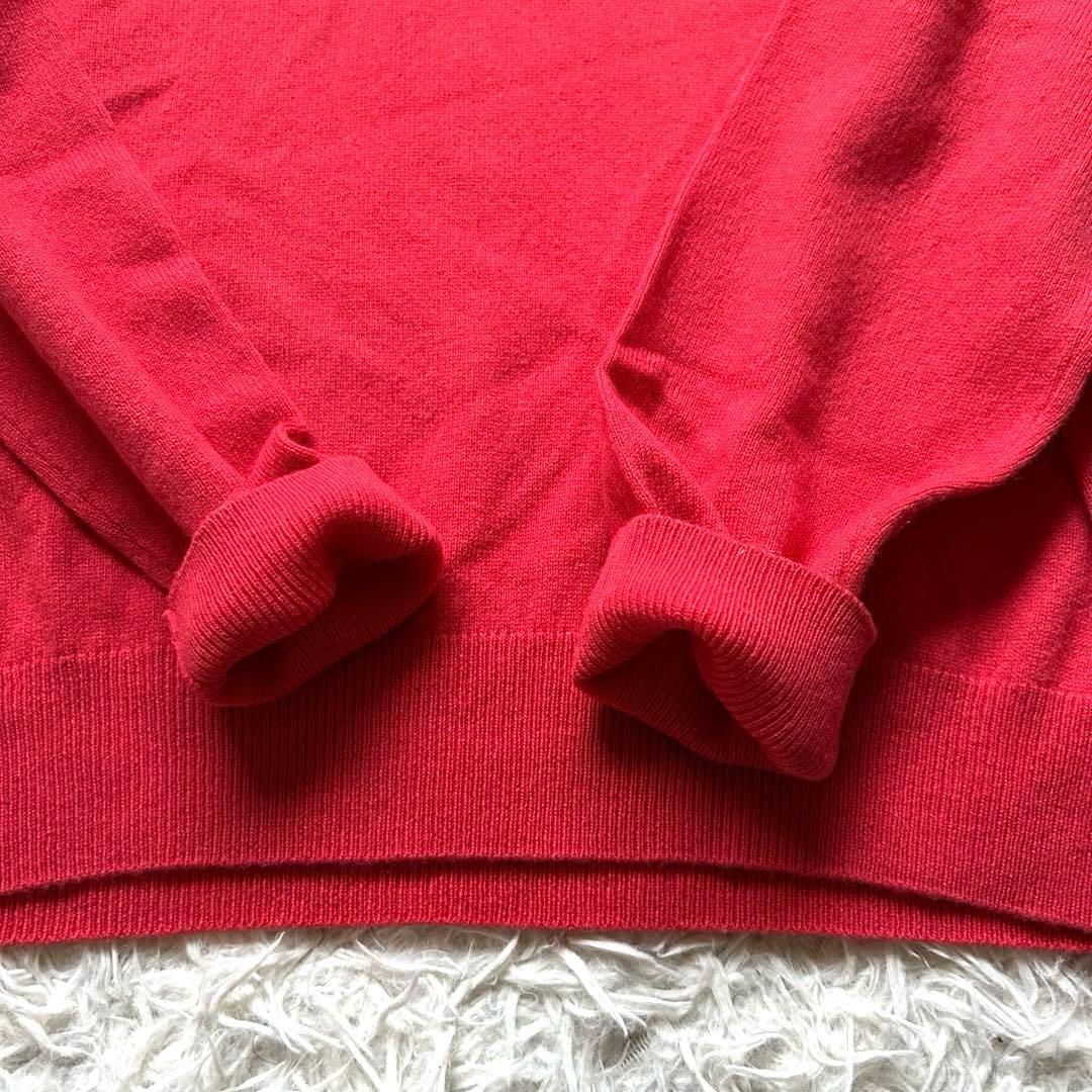 malo optimum ウール カシミヤ クルーネックニット L 赤 — image 5