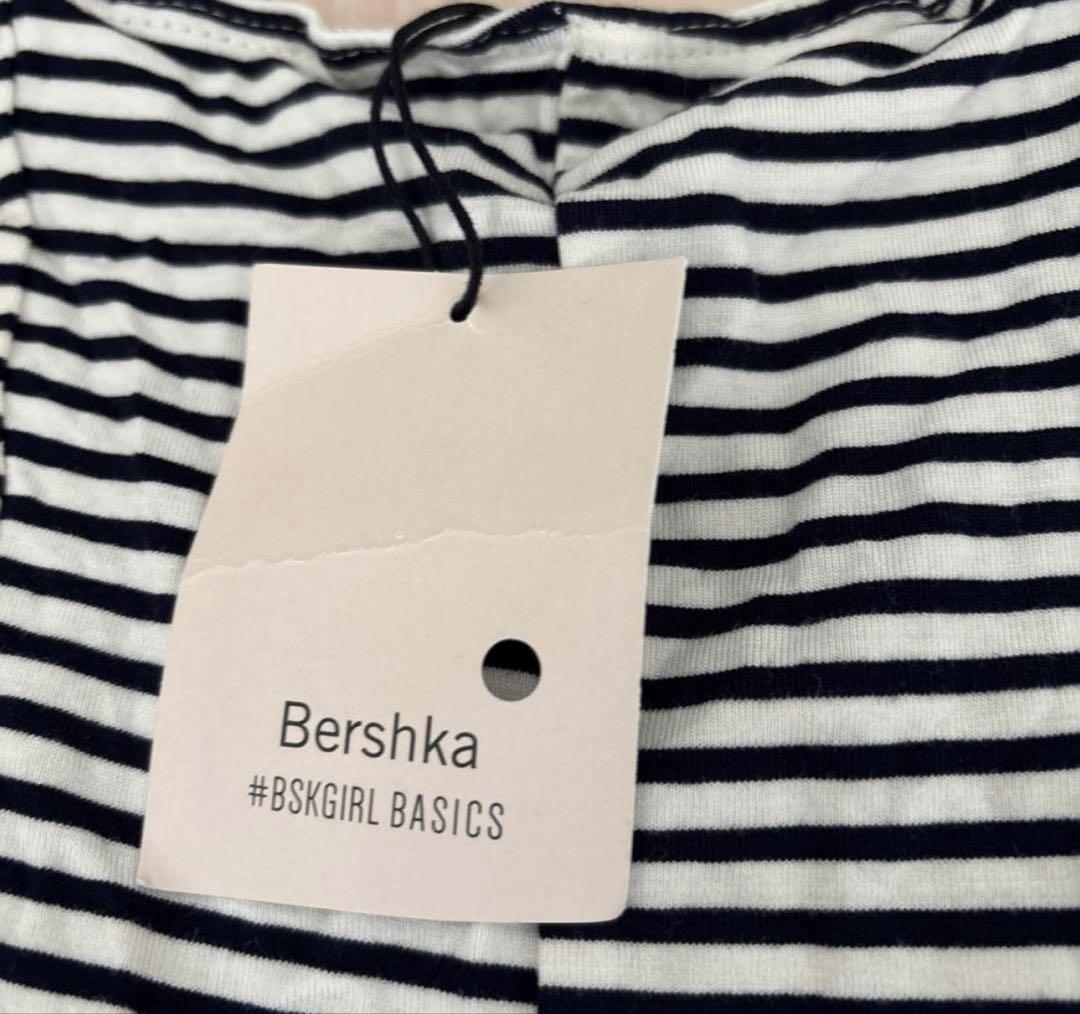 新品　Bershka ボーダー ノースリーブ ワンピース Sサイズ — image 2