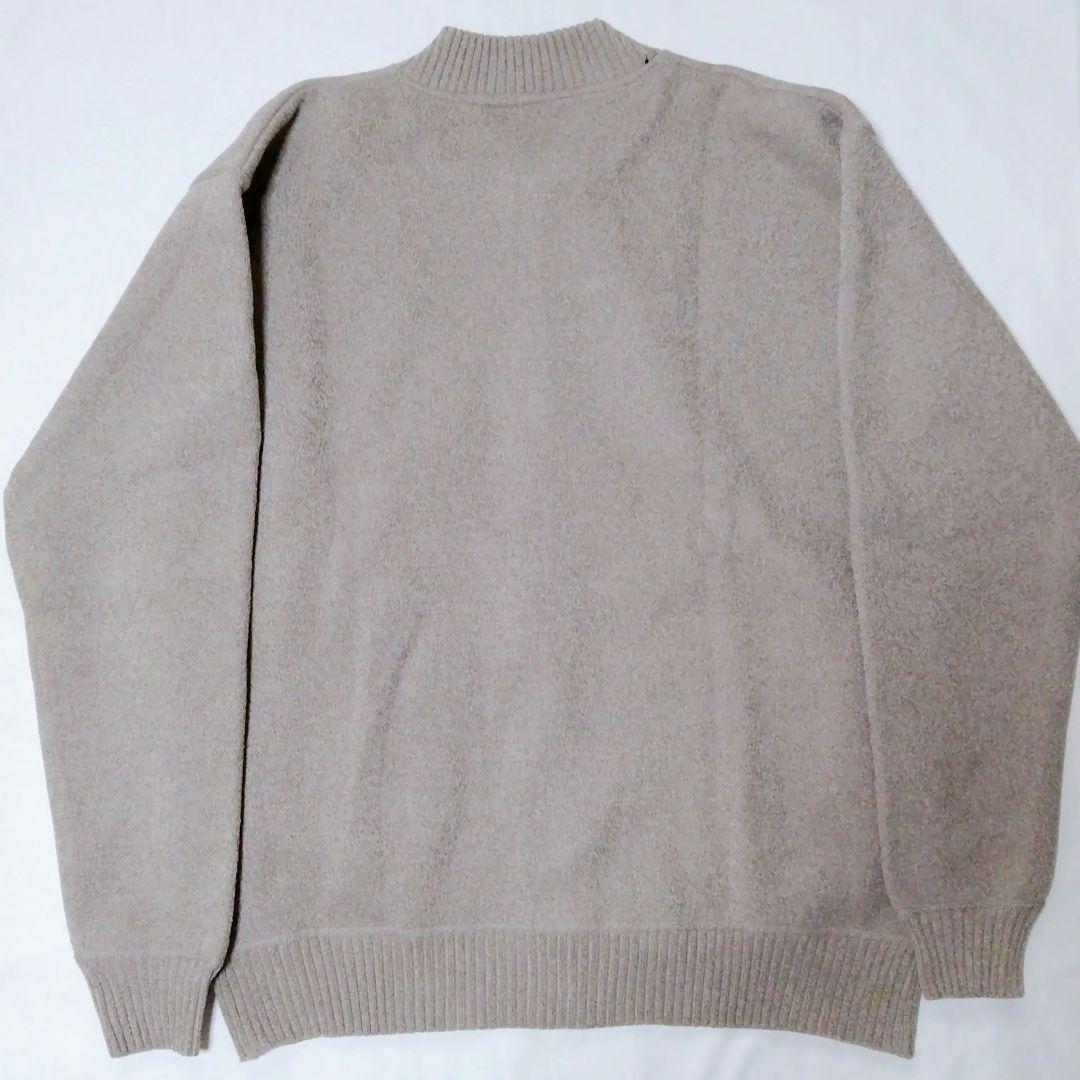 【ワケあり】ニットカーディガン メンズ 裏起毛 ジップアップ グレー 3XL — image 5