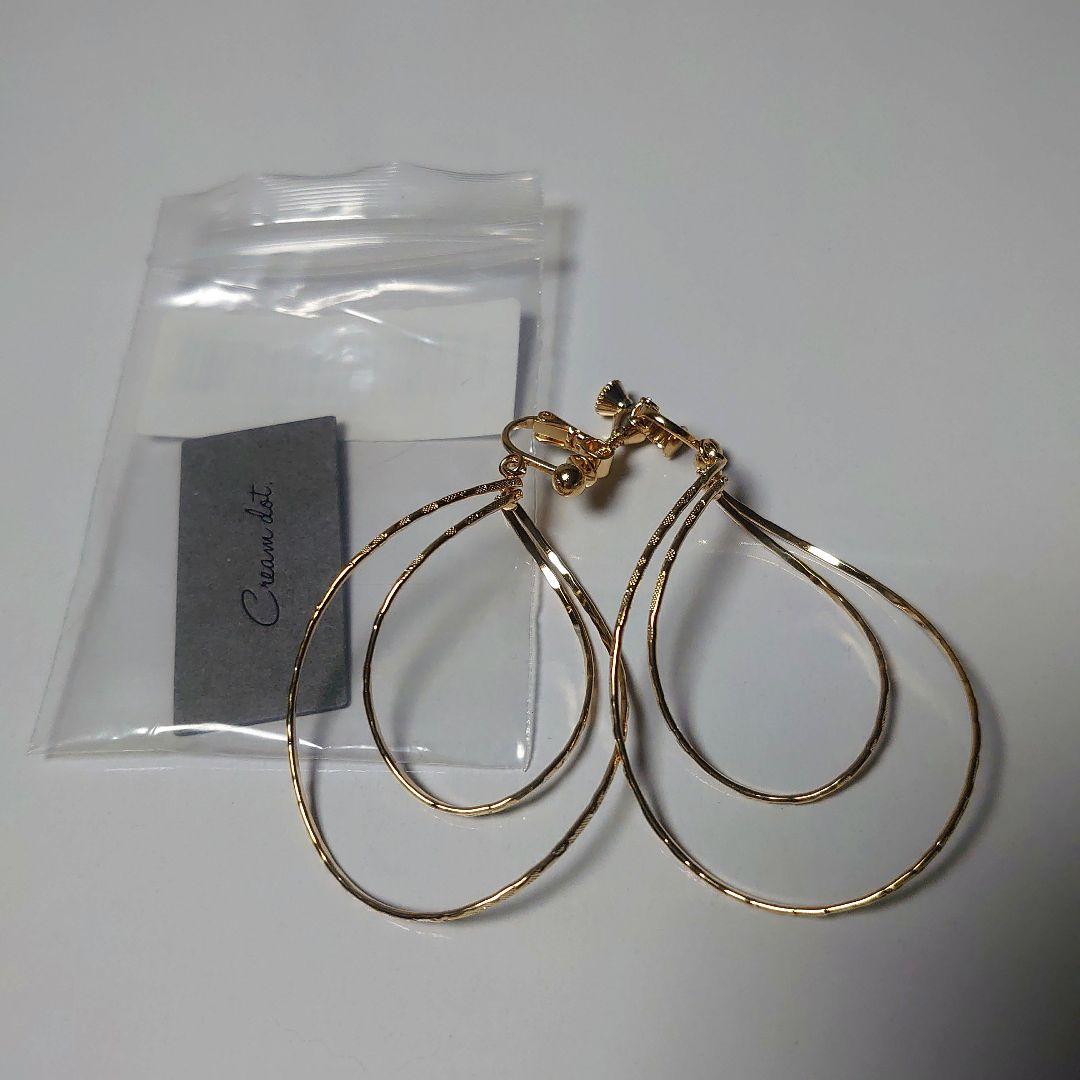 【未使用】Cream dot イヤリング 2点セット — image 2