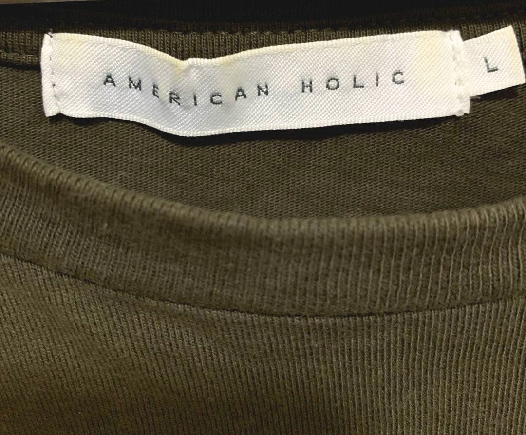 AMERICAN HOLIC 長袖カットソー カーキ L — image 5