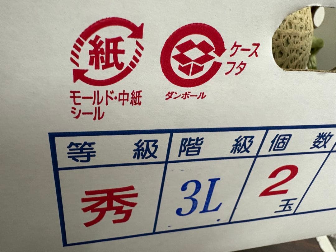 産地直送！訳ありアールスメロン❗️甘くて美味しい❗️2玉入り！箱込4キロ前後 — image 2