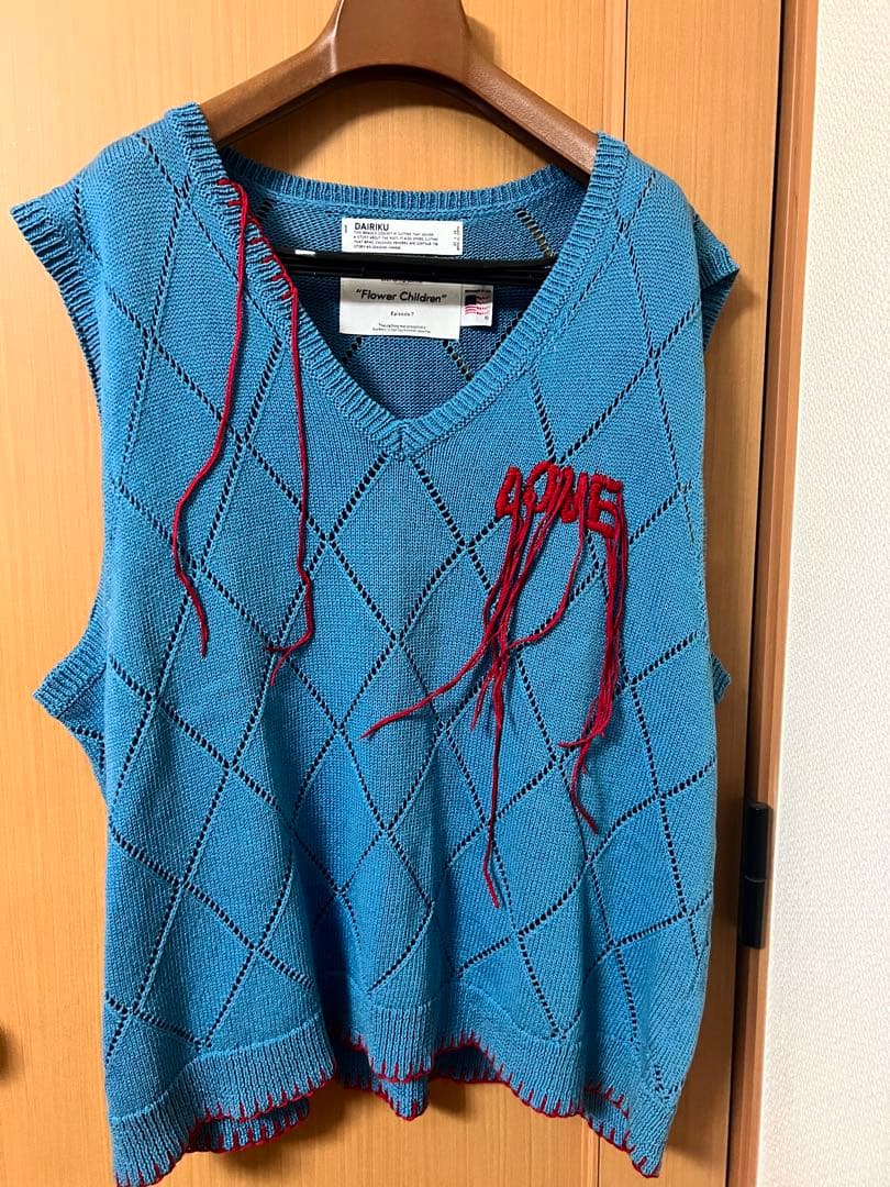 DAIRIKU 21ss LOVE-Hand Embroidery Vest — image 2