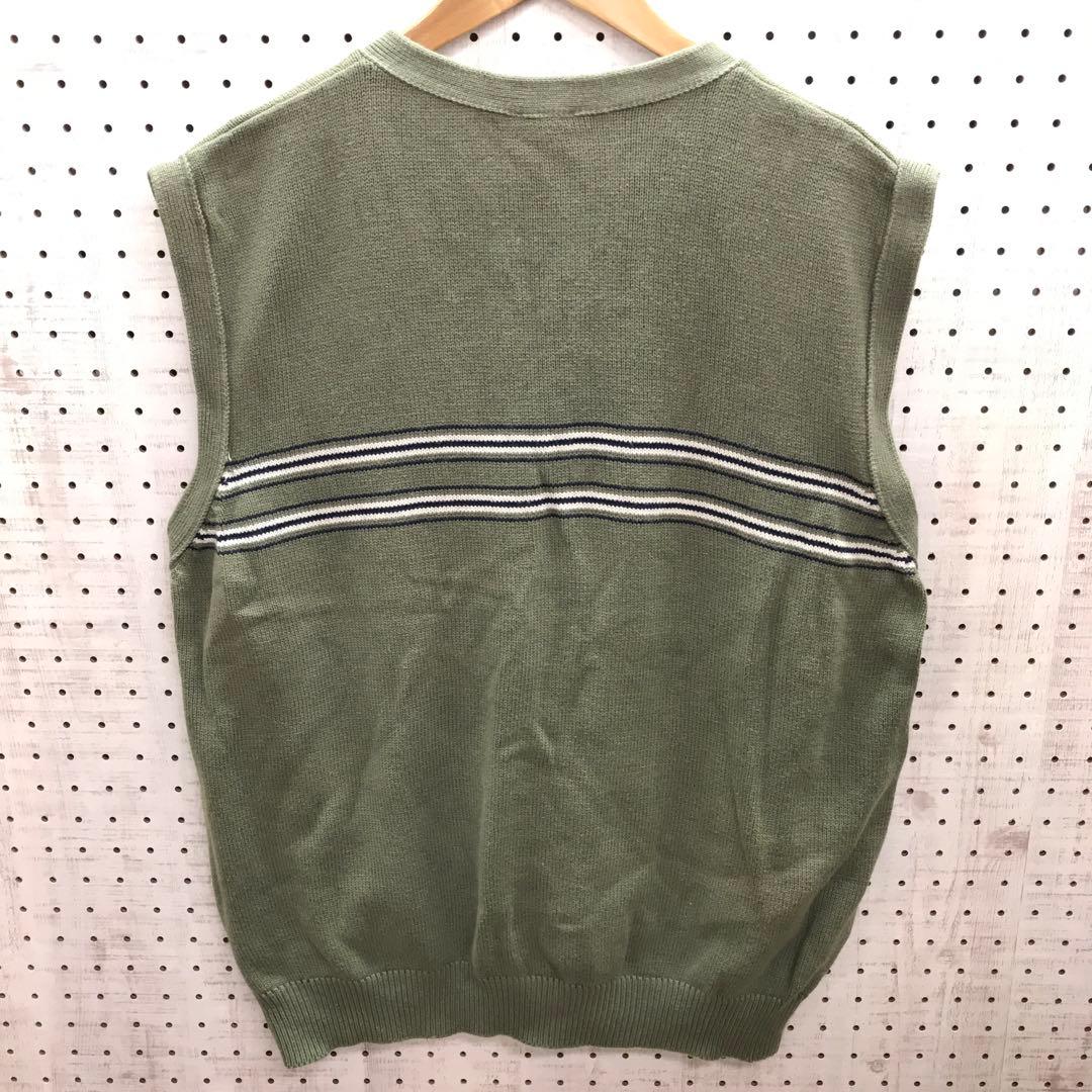 STEVE&BARRYS シティーボーイ古着 ボーダー コットンニット ベスト — image 4