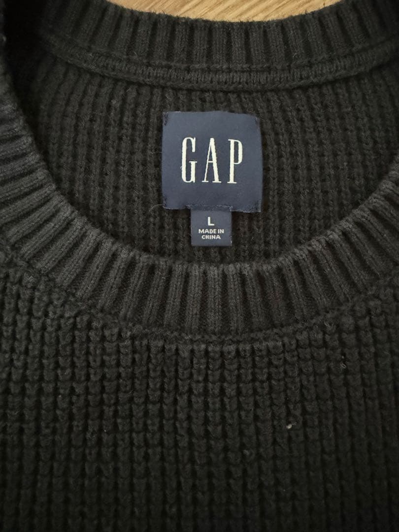 GAP クルーネック ニット セーター ブラック Lサイズ — image 2