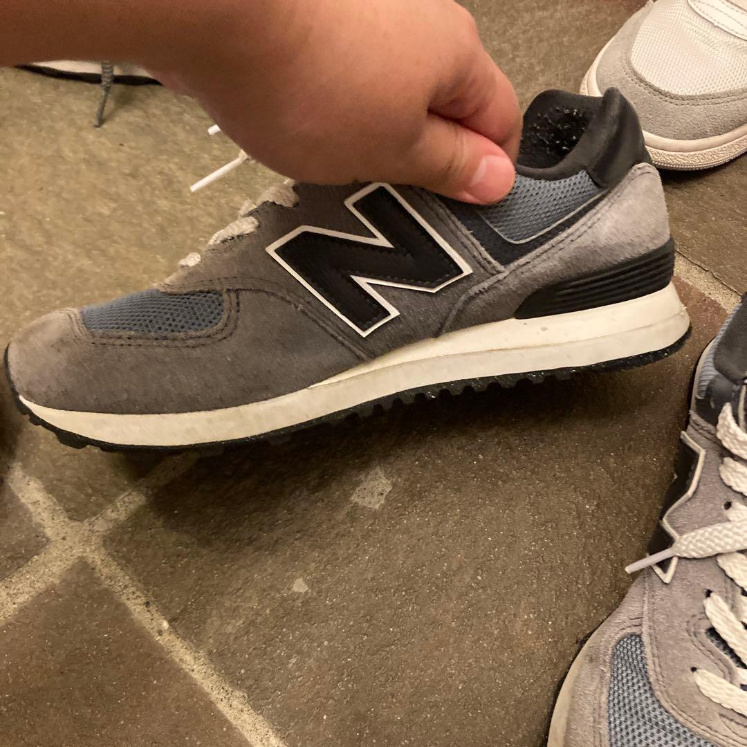 New Balance 574 ネイビーグレー スニーカー　25cm — image 3