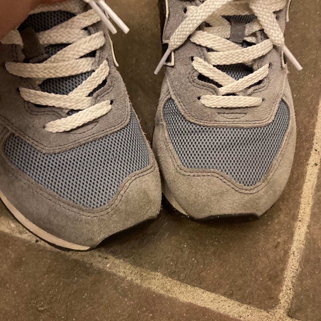 New Balance 574 ネイビーグレー スニーカー　25cm — image 4