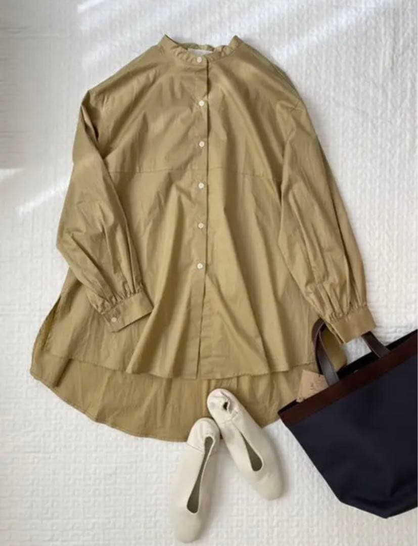 mihee Puff Sleeve Slit Shirt — image 2