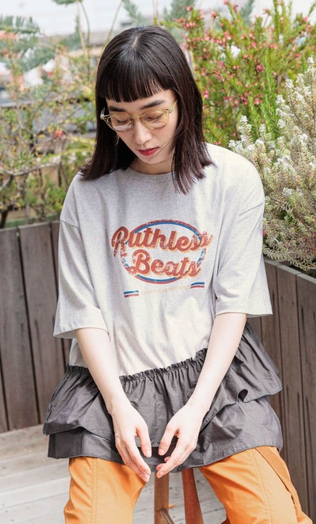 niko and ... ほぼ未使用美品 布帛コンビフリルロックTシャツ即日発送 — image 3