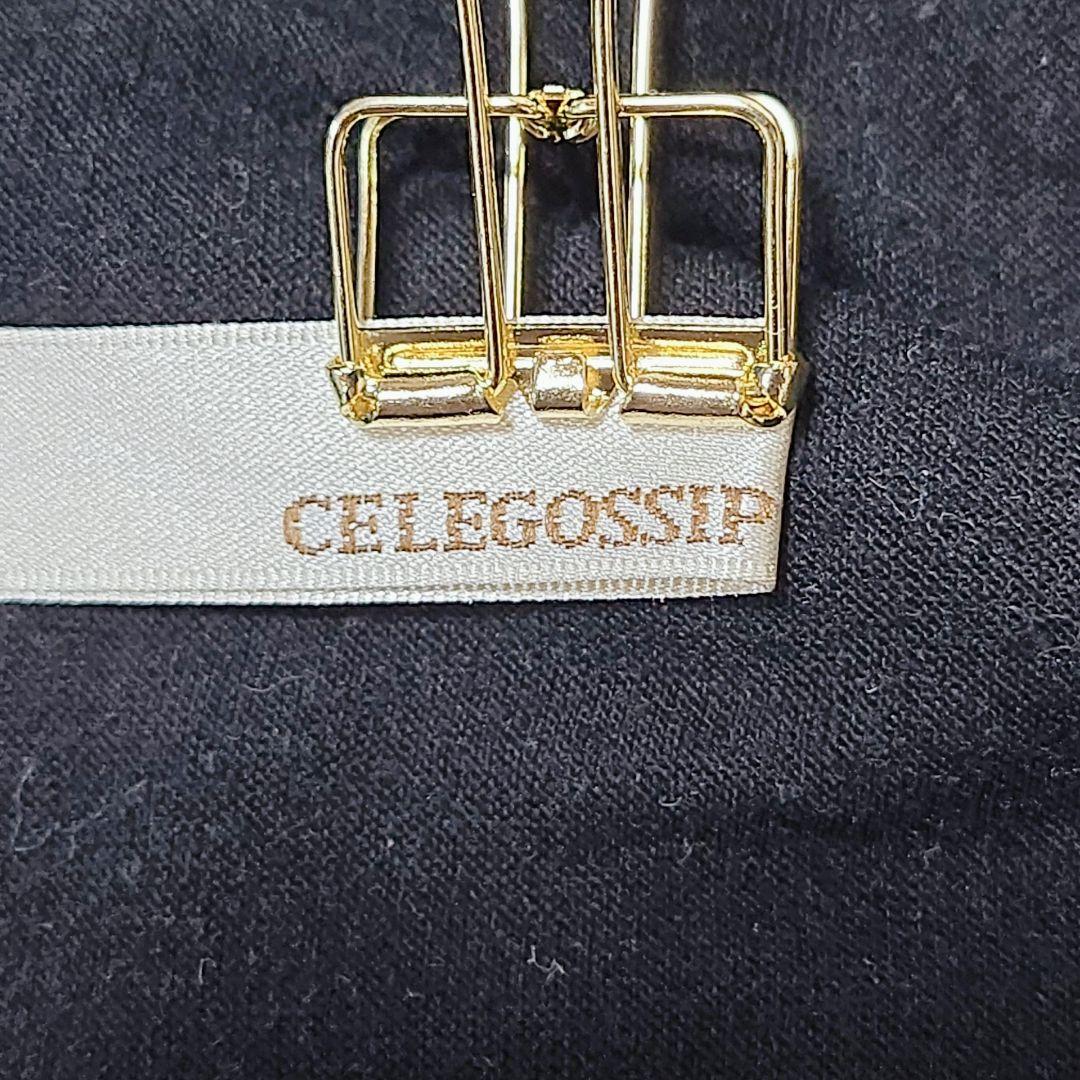 セレゴシップ CELEGOSSIP 長袖カットソー 黒 バラ モチーフ M — image 2