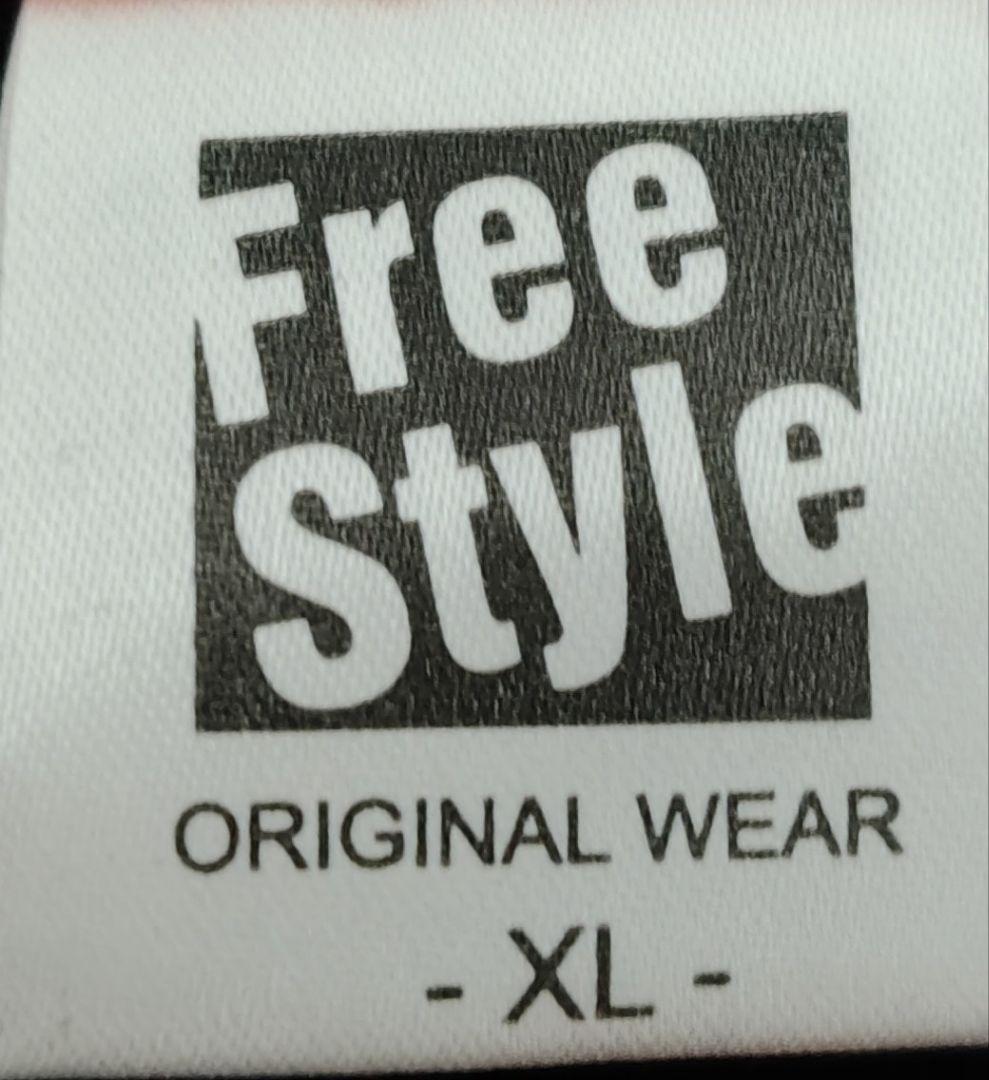 Free Style　ポロシャツ　1枚　黒とオレンジ　XLサイズ — image 3