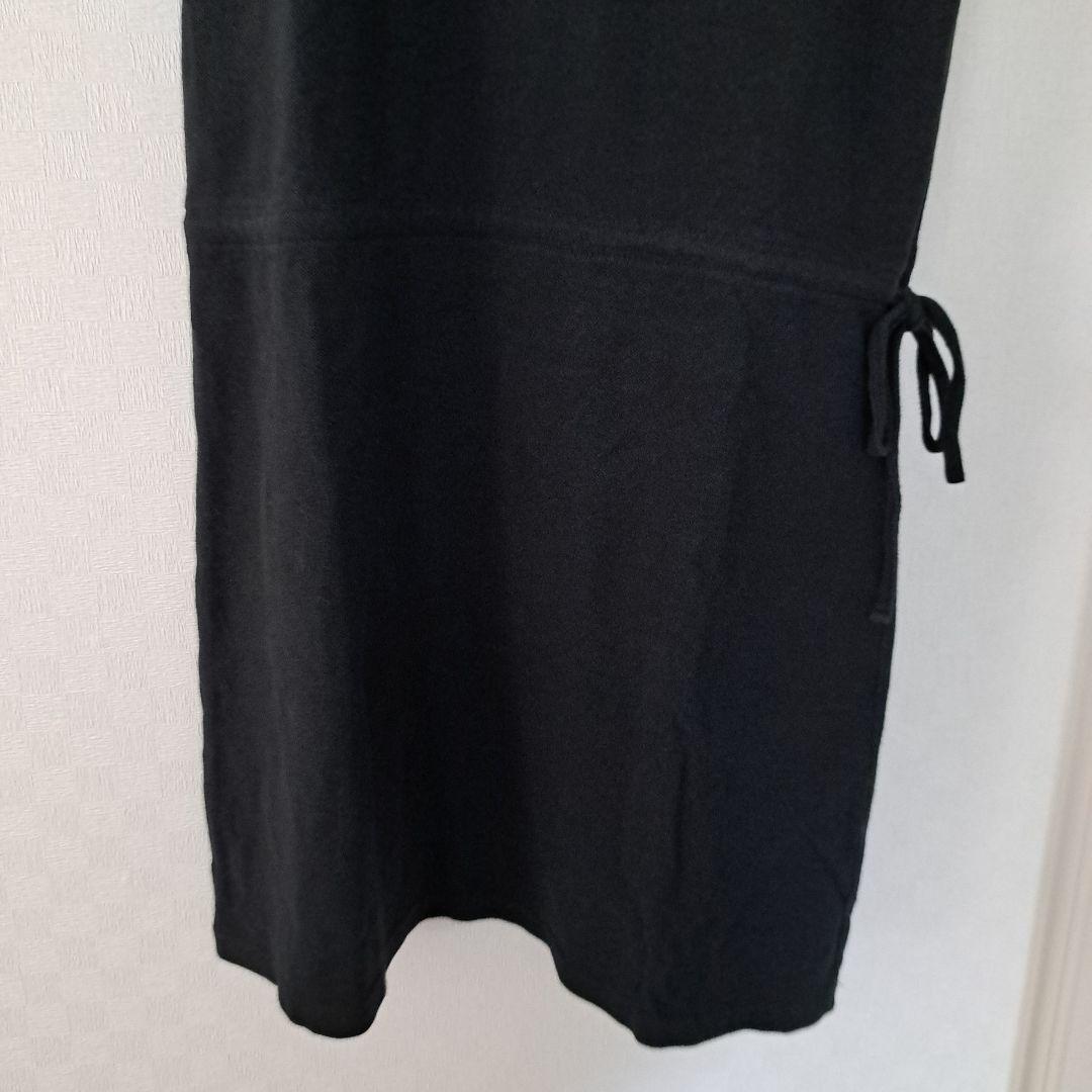 お値下げ！　ワンピース　ポロシャツスタイル　黒　半袖 — image 3