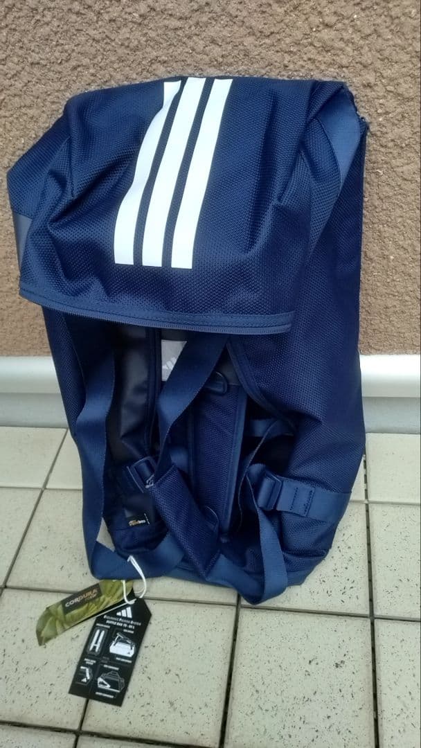 【新品未使用】アディダス ダッフルバッグ 50L adidas ダークブルー — image 2