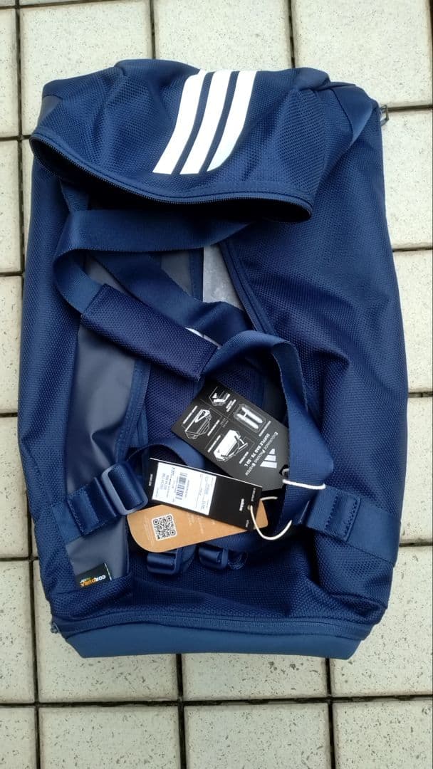 【新品未使用】アディダス ダッフルバッグ 50L adidas ダークブルー — image 4