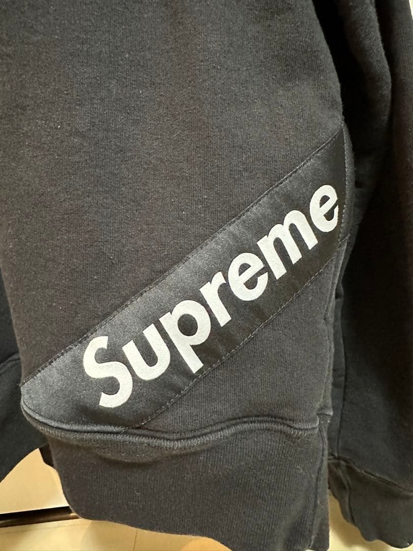匿名配送 人気 Supreme シュプリーム 裏起毛長袖パーカー M ブラック — image 2