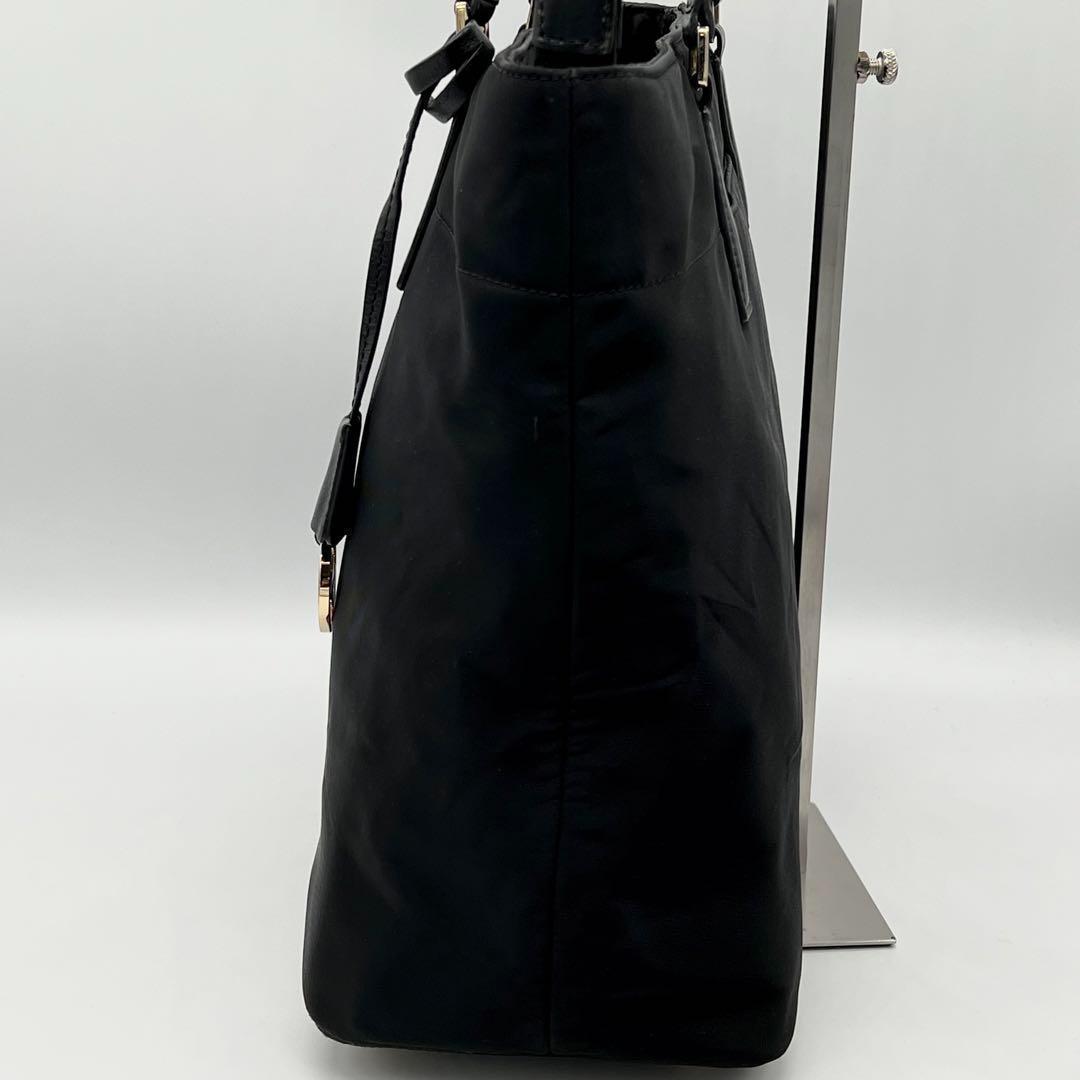 MICHAEL KORS トートバッグ A4収納可能 ナイロン レザー ブラック — image 4