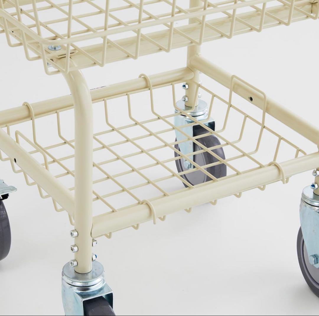 【DULTON】《新品未使用》ランドリーカート アイボリー 大特価 — image 5