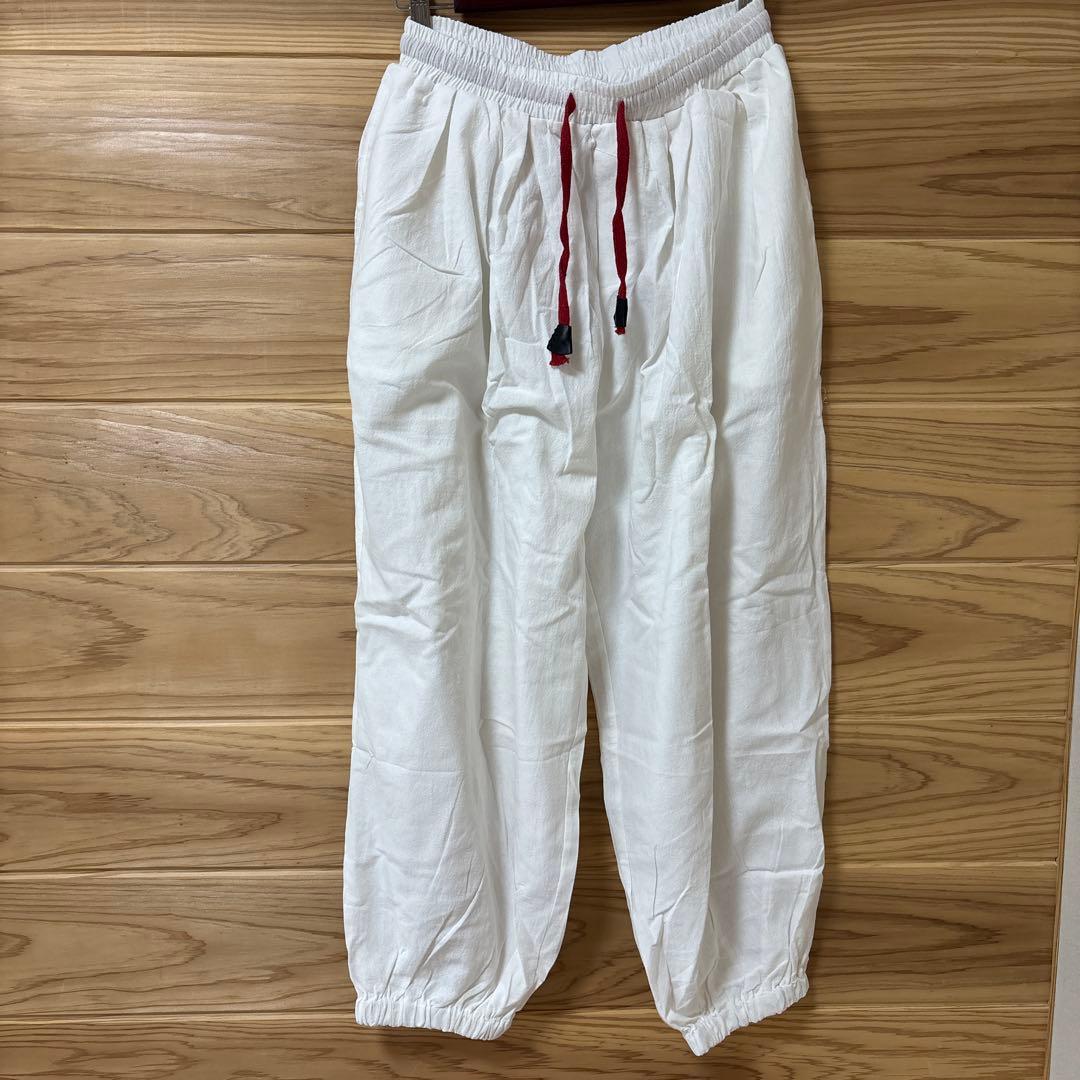 Butrends メンズ サルエルパンツ ホワイト — image 5