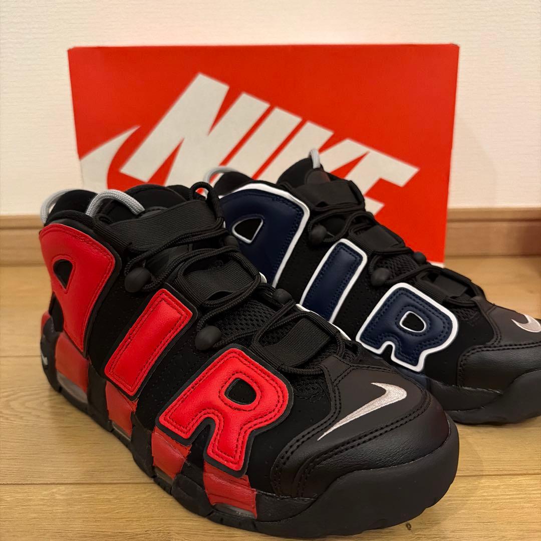 NIKE エアモアアップテンポ 28cm 美品 黒赤 — image 2