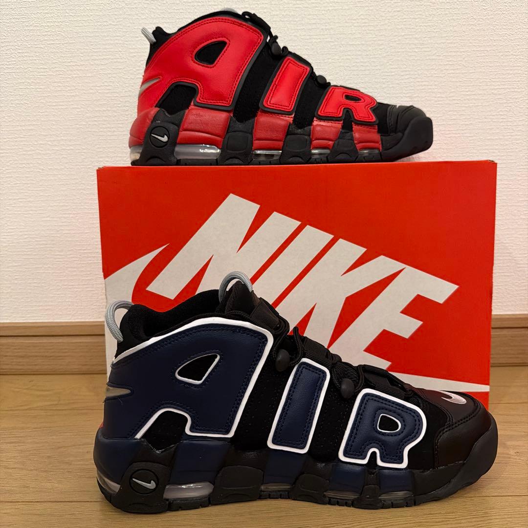 NIKE エアモアアップテンポ 28cm 美品 黒赤 — image 3