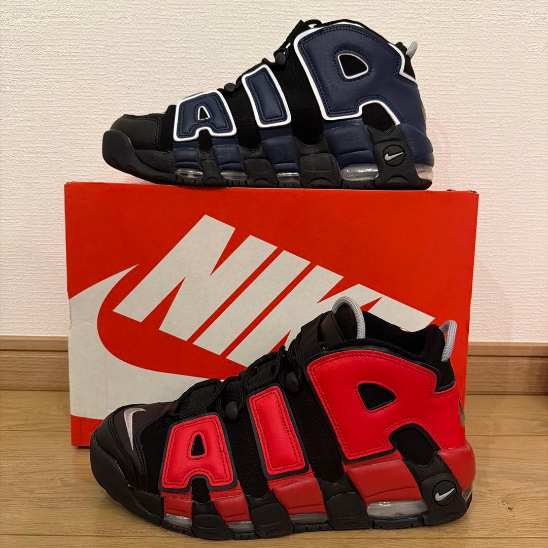 NIKE エアモアアップテンポ 28cm 美品 黒赤 — image 4