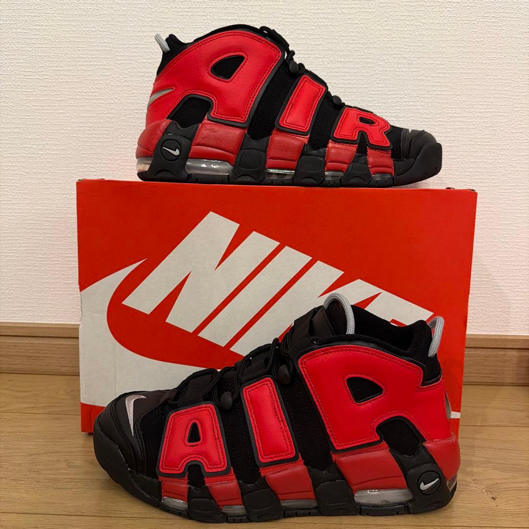 NIKE エアモアアップテンポ 28cm 美品 黒赤 — image 5