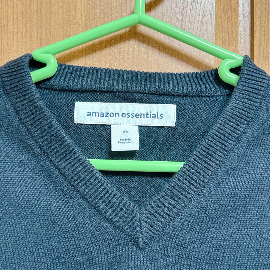 ★ セーター Vネック メンズ XS ブラック — image 2