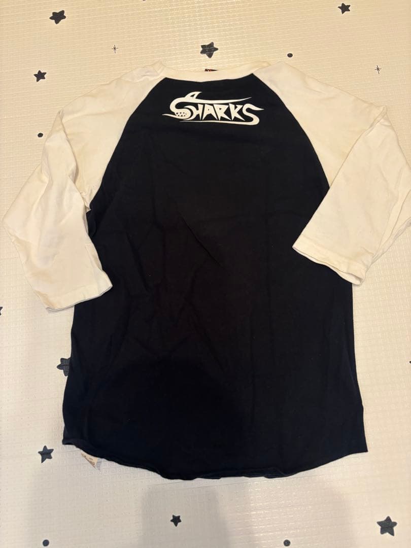 PUNK DRUNKERS SHARKS ラグラン 七分袖 Tシャツ M — image 4