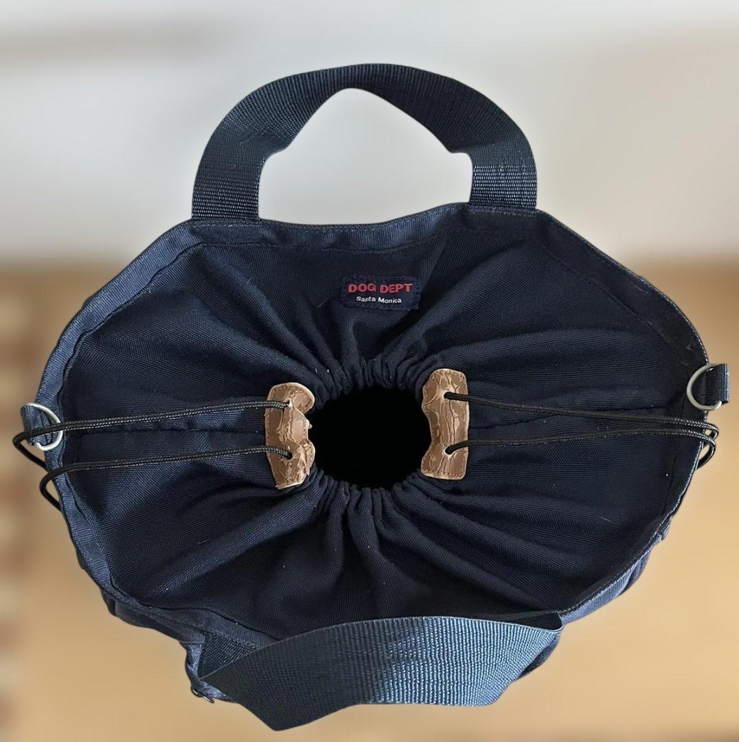 DOG DEPT バッグ ネイビー ショルダーバッグ 肩紐欠品 — image 3