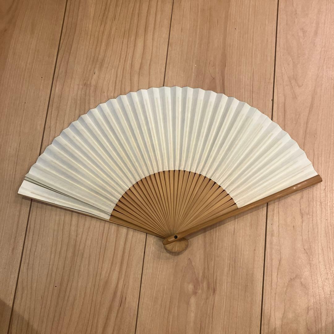 風景画扇子 竹製 扇形 — image 2