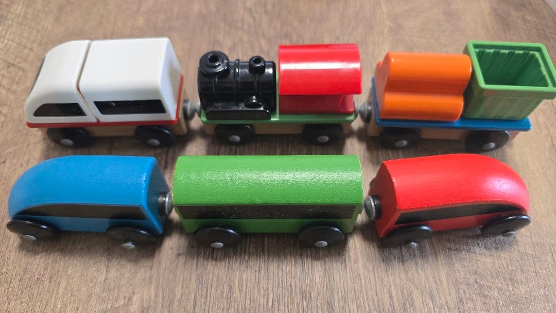 IKEA LILLABO 木製列車セット 知育玩具 — image 3