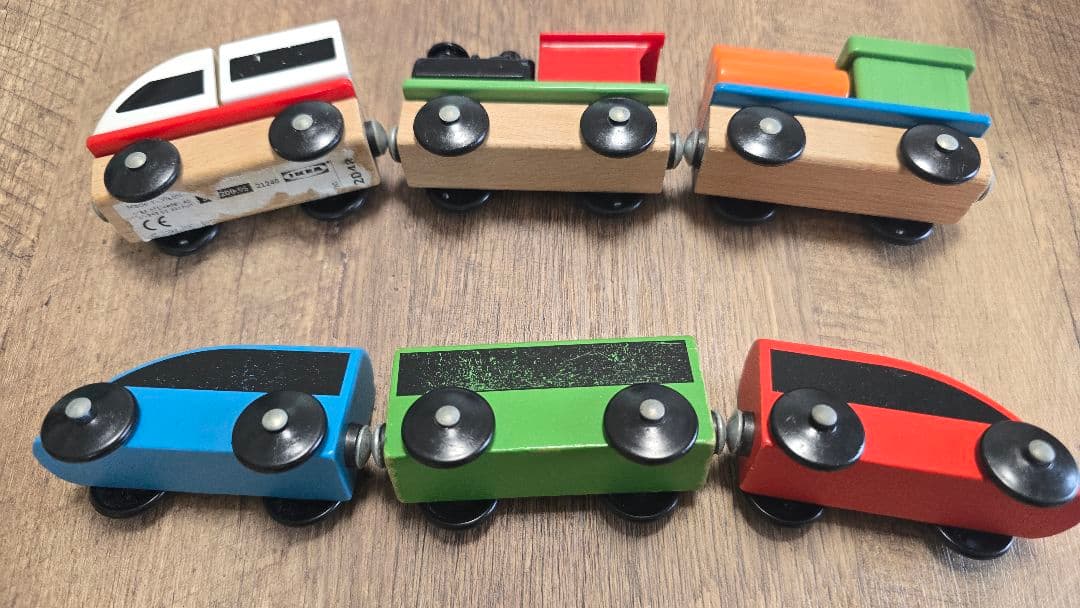 IKEA LILLABO 木製列車セット 知育玩具 — image 4