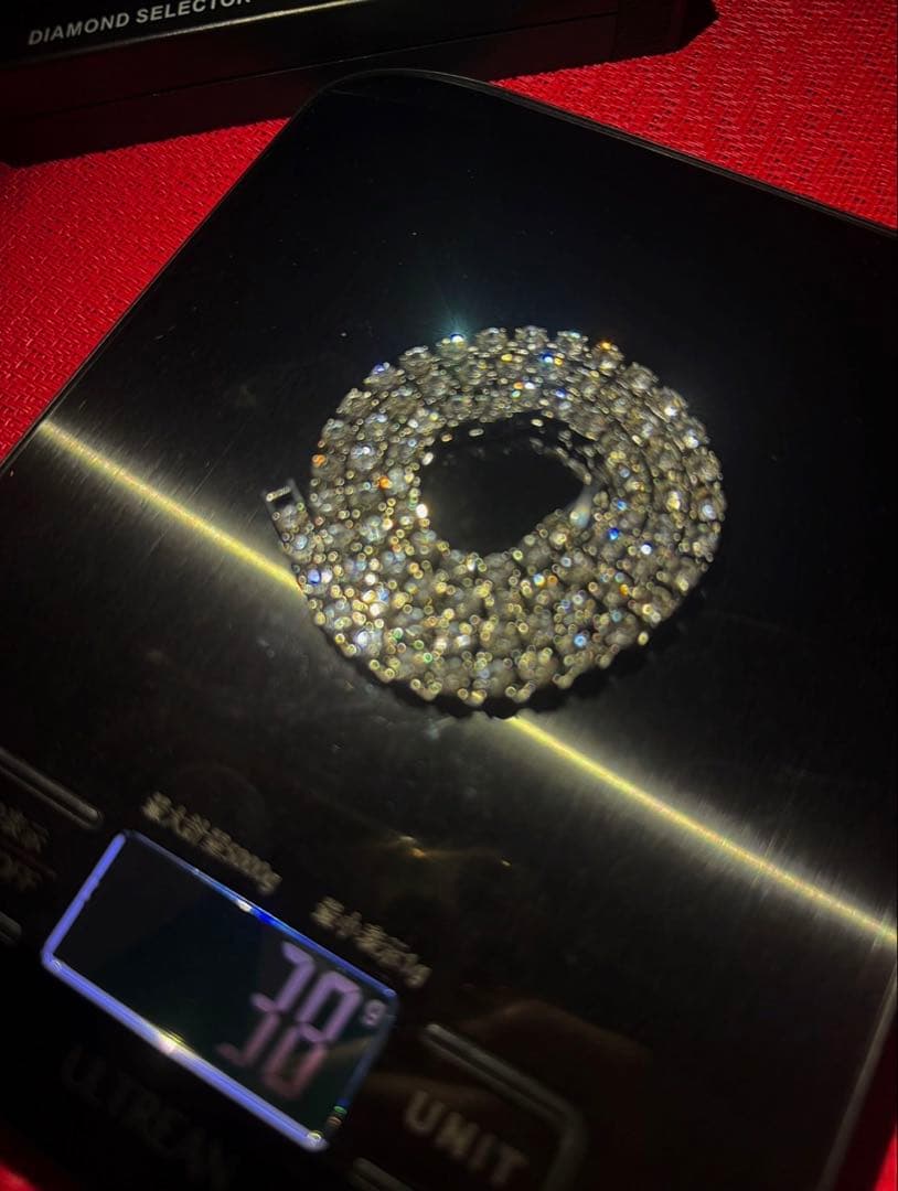 モアサナイトテニスチェーン50cm — image 2