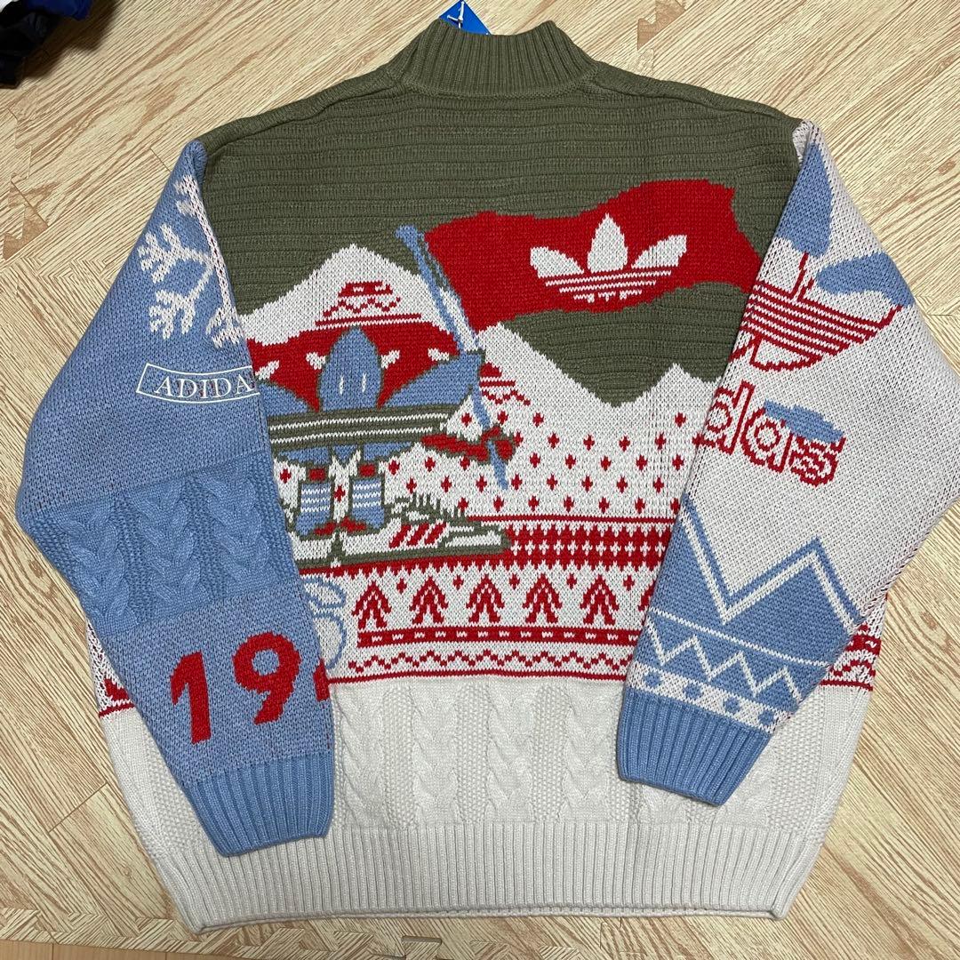 値下げ　ADIDAS ニット セーター 1949 クリスマスニット　ノルディック — image 2
