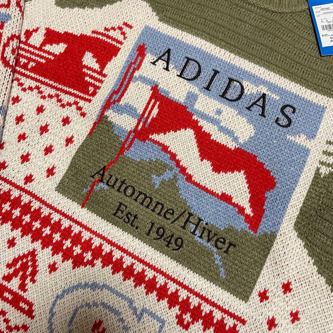 値下げ　ADIDAS ニット セーター 1949 クリスマスニット　ノルディック — image 3
