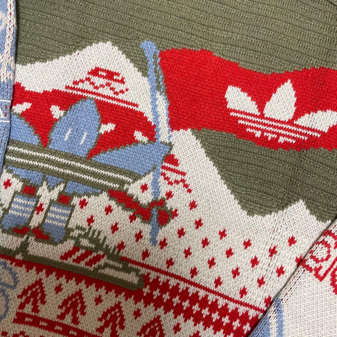 値下げ　ADIDAS ニット セーター 1949 クリスマスニット　ノルディック — image 4