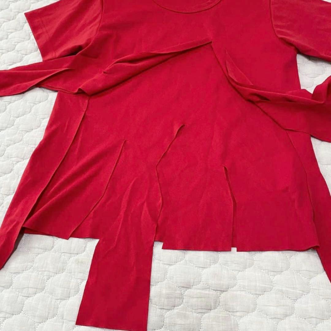 COMME des GARCONS コムデギャルソン　半袖カットソー　短冊　赤 — image 5