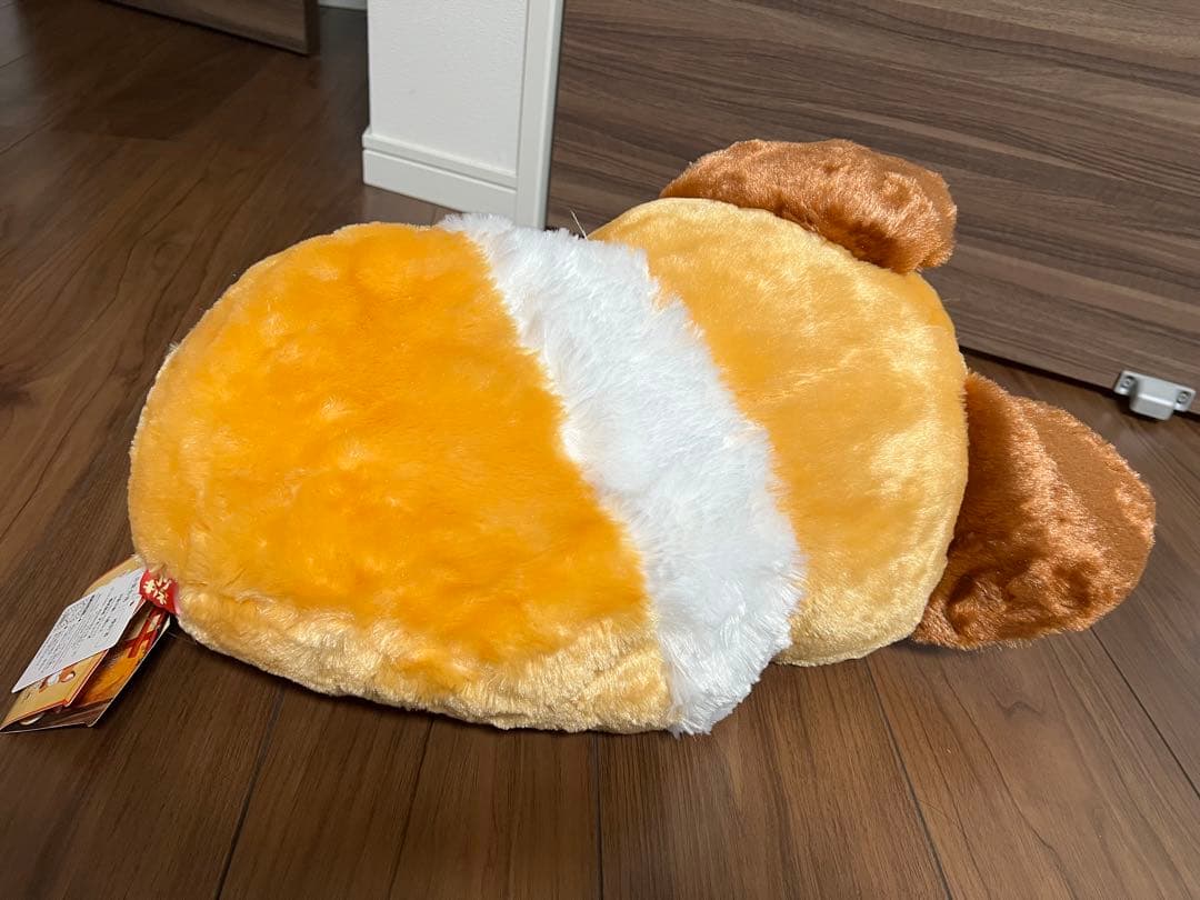 ちょコンとキツネ きなこ くるんとおねむ ウルトラBIG ぬいぐるみ タグ付き — image 3
