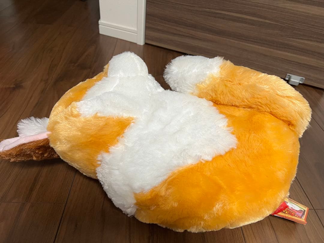 ちょコンとキツネ きなこ くるんとおねむ ウルトラBIG ぬいぐるみ タグ付き — image 4